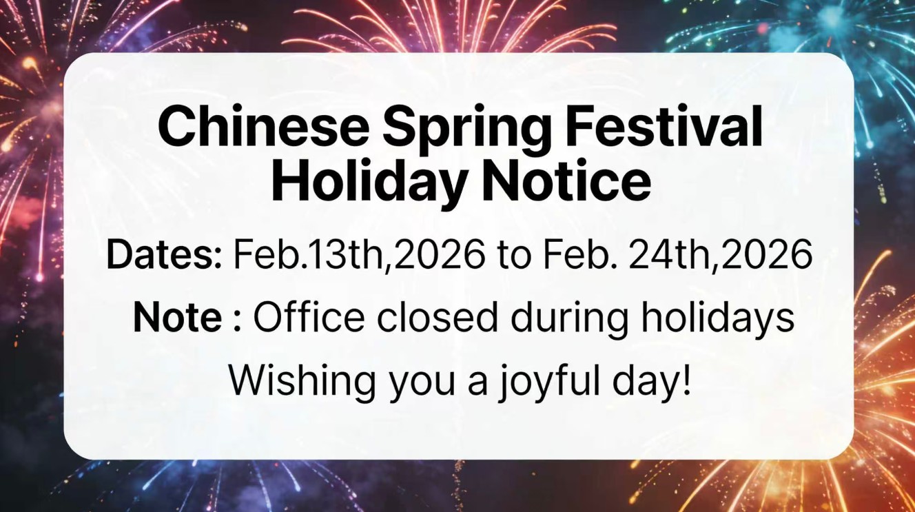 Tonewinner Chinesische Frühlingsfest-Feiertagsmitteilung